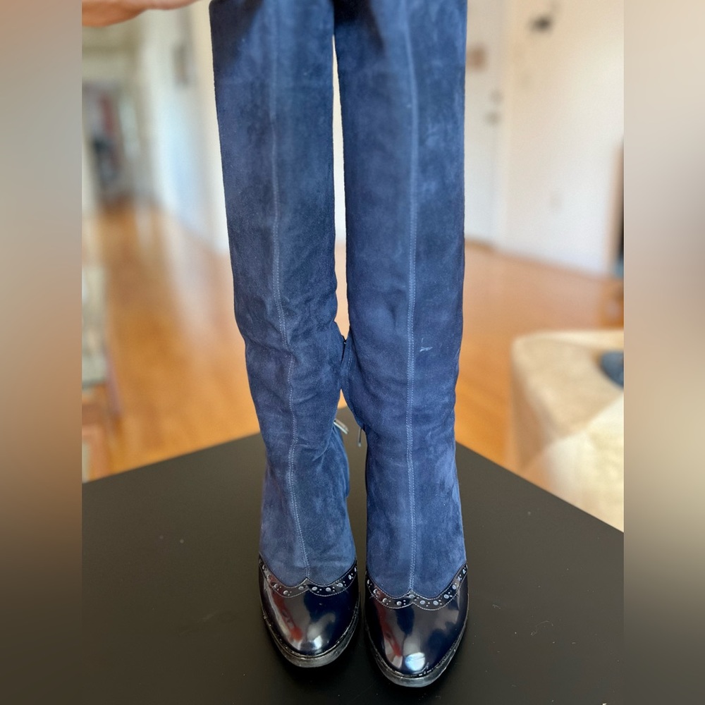 Made in Italy Suede Winter Boots, Size 7.5